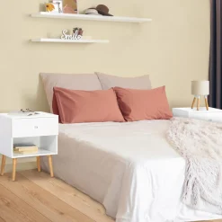 Lot de 2 tables de chevet scandinaves bois blanc 1 tiroir*IDMarket Discount