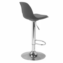 Lot de 2 tabourets de bar Karl design gris*IDMarket Outlet