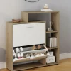 Meuble à chaussures 2 portes avec étagère*IDMarket Hot
