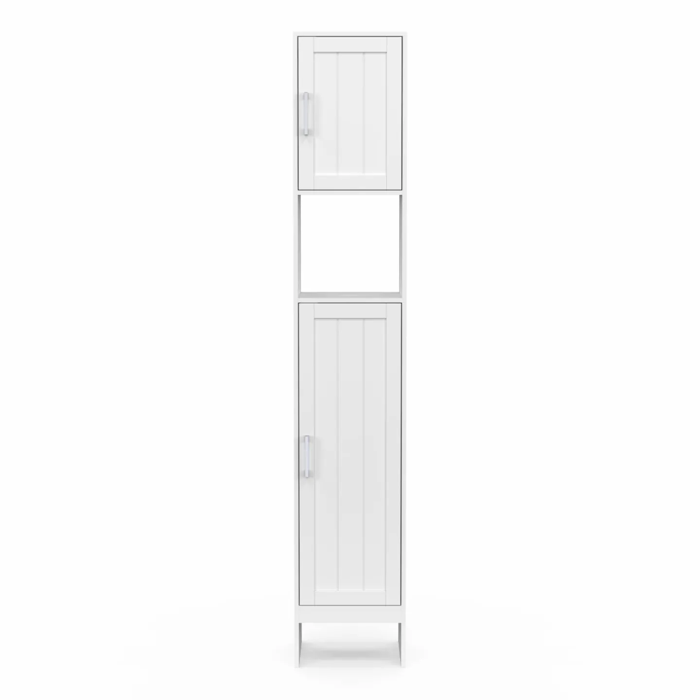 Meuble colonne blanc 170 cm pour salle de bain avec rangement*IDMarket Hot