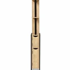 Meuble de toilette industriel bois et métal noir*IDMarket Hot