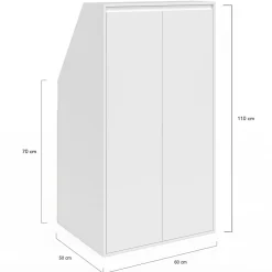 Meuble sous pente blanc avec rangement*IDMarket Best