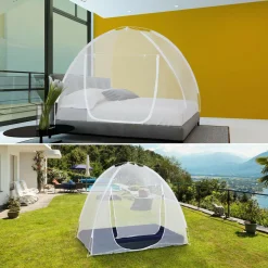 Moustiquaire lit dôme pop-up 195x150 cm*IDMarket Discount