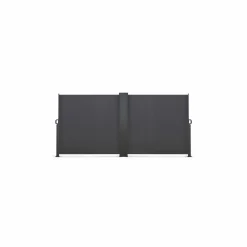 Paravent double rétractable 180 x 800 cm gris anthracite*IDMarket Outlet