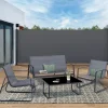 Paravent rétractable extérieur 180 x 500 cm gris anthracite*IDMarket Hot