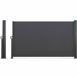 Paravent rétractable extérieur 180 x 500 cm gris anthracite*IDMarket Hot