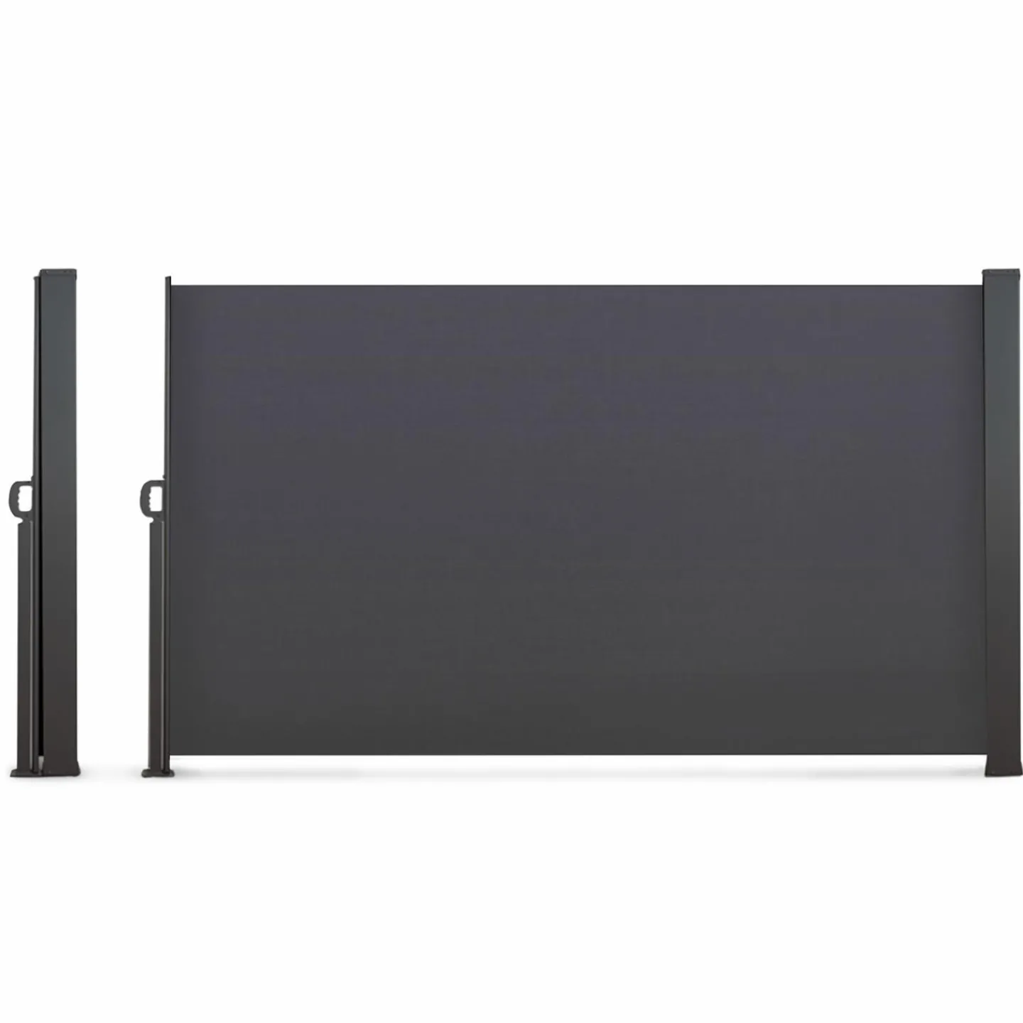 Paravent rétractable extérieur 180 x 500 cm gris anthracite*IDMarket Hot