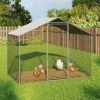 Parc à poules grillagé 3 m²*IDMarket Best