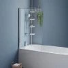 Paroi de baignoire pivotante 1 volet 70x120 cm*IDMarket Outlet