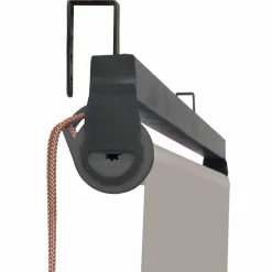 Pergola acier lames orientables 3x4m avec 4 stores taupe*IDMarket