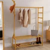 Portant vêtement en bambou*IDMarket Clearance