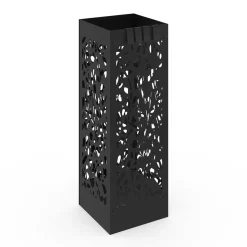 Porte parapluie carré en acier noir 45 cm*IDMarket Sale