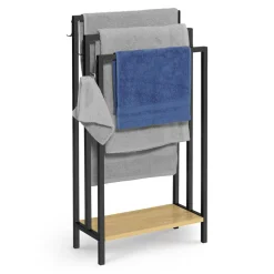 Porte-serviettes design industriel avec une étagère*IDMarket Discount