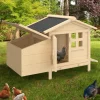 Poulailler sur pilotis en bois avec pondoir*IDMarket Outlet
