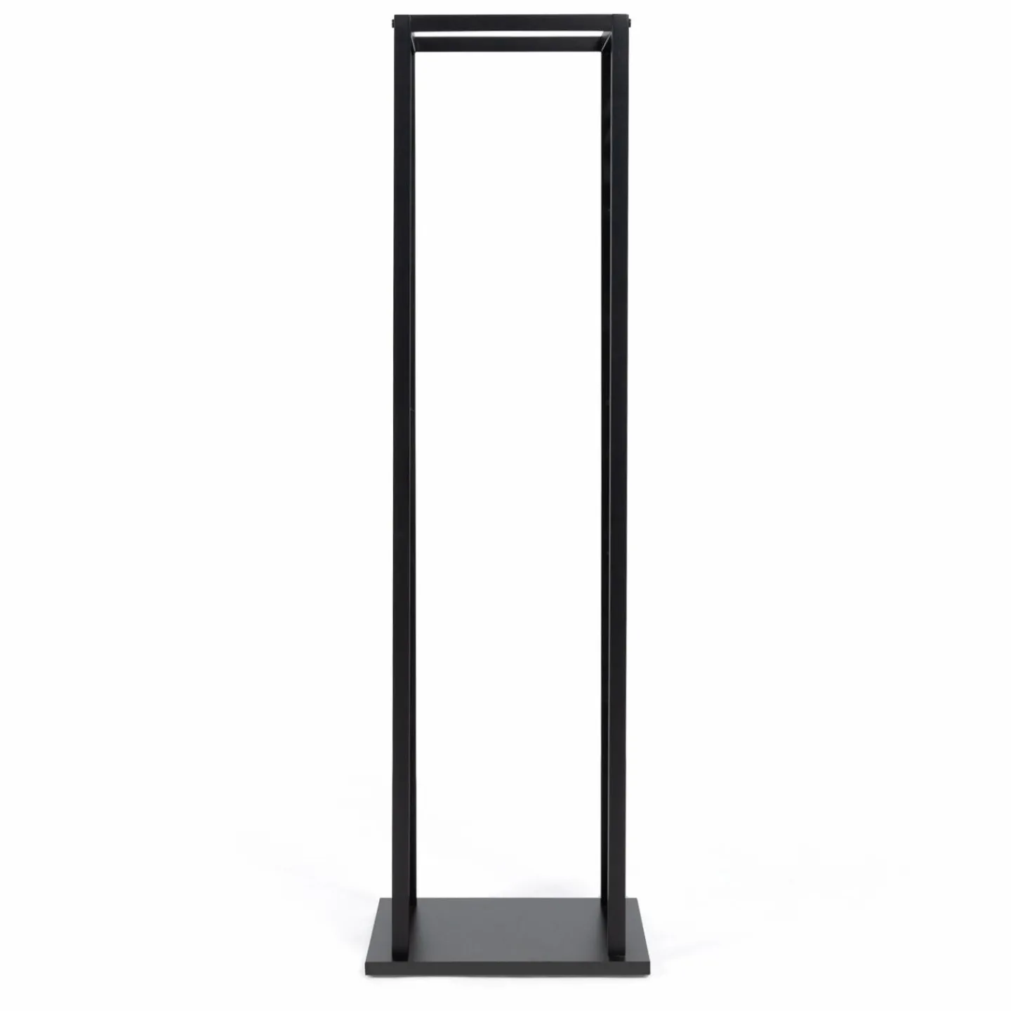 Range bûche intérieur vertical en acier noir*IDMarket
