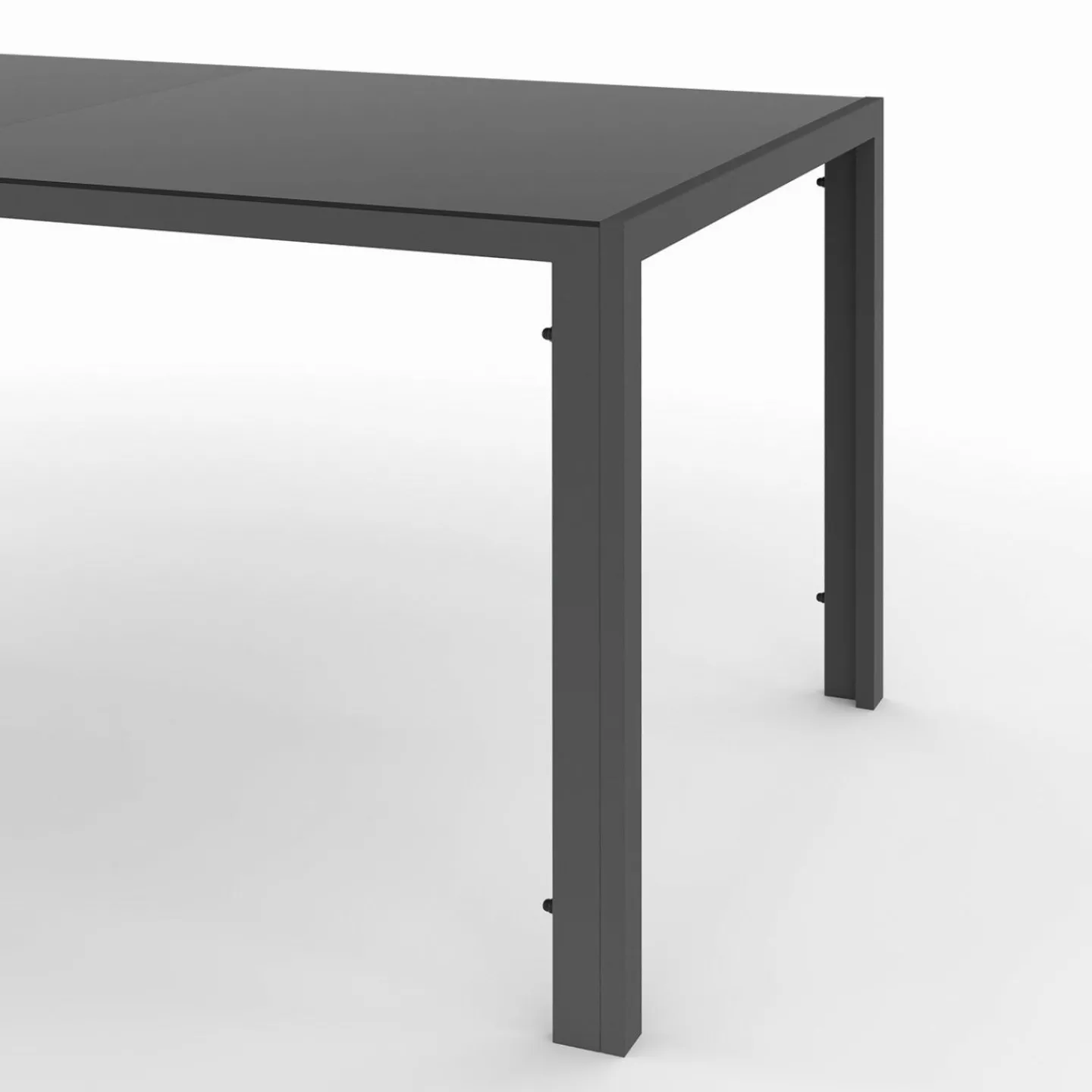 Salon de jardin 6 personnes chaises empilables bleu canard table 150 cm*IDMarket Best