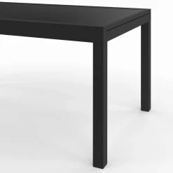 Salon de jardin noir avec table extensible et 12 chaises empilables*IDMarket