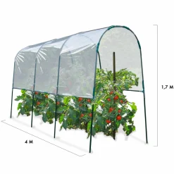 Serre à tomates tunnel 4 m*IDMarket New