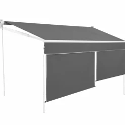 Store banne gris anthracite 4x3 m*IDMarket Clearance