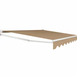 Store banne manuel 3,80 x 3 m extérieur couleur taupe*IDMarket