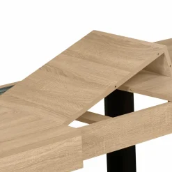 Table à manger 10 à 12 personnes bois et noir*IDMarket Sale