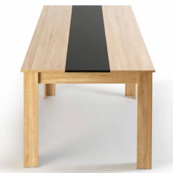 Table à manger 8 personnes hêtre et noire*IDMarket New