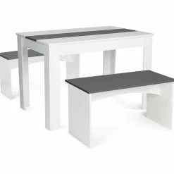 Table à manger avec banc 4 personnes*IDMarket Hot