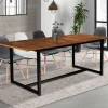 Table à manger extensible industrielle 6 à 10 personnes*IDMarket