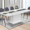 Table à manger extensible rectangle blanche 160x200 cm*IDMarket Hot