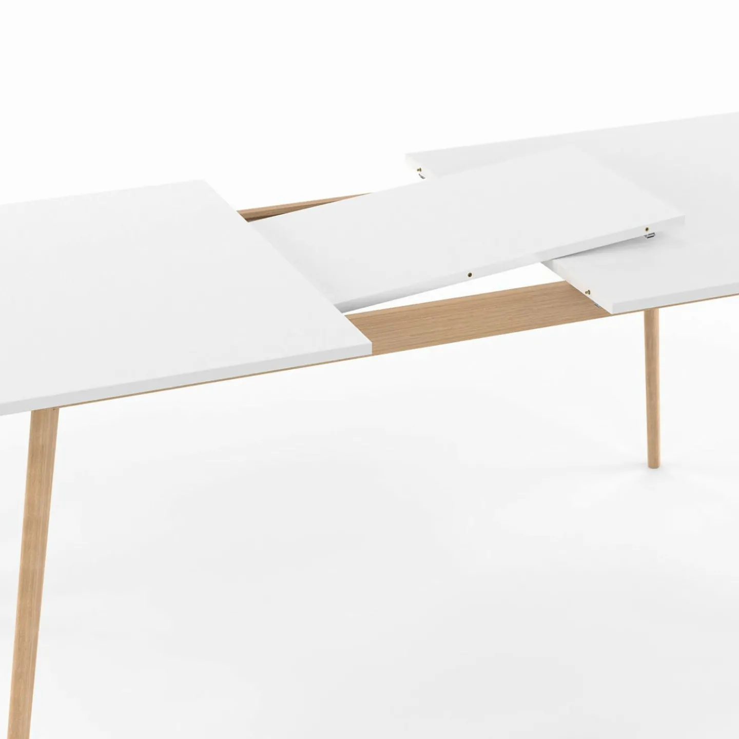 Table à manger extensible blanche*IDMarket Online