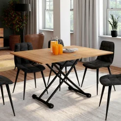 Table basse convertible en table à manger industrielle*IDMarket Clearance
