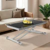 Table basse relevable en table à manger verre trempé*IDMarket Sale