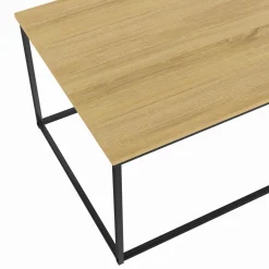 Table basse style industriel bois et métal noir*IDMarket