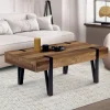 Table basse style industriel 1 tiroir pied épingle*IDMarket Clearance
