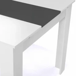 Table de salle à manger extensible blanche et grise 6-10 personnes*IDMarket Discount