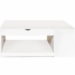 Table de salon avec plateau relevable blanche*IDMarket Hot