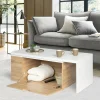 Table de salon rotative avec coffre de rangement*IDMarket