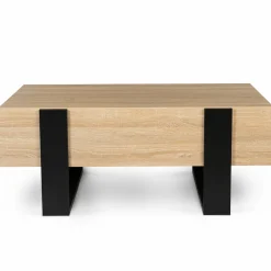Table de salon style industriel avec tiroirs*IDMarket Hot