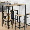 Table haute industrielle avec étagères*IDMarket Online