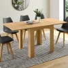 Table salle à manger extensible imitation hêtre*IDMarket Online