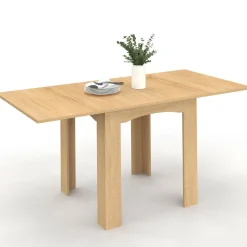 Table salle à manger extensible imitation hêtre*IDMarket Online
