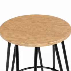 Tabourets de bar industriel bois et métal*IDMarket Best