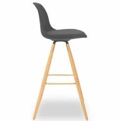 Tabourets de bar mix color gris, blanc et noir : lot de 4*IDMarket Online