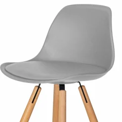Tabourets de bar mix color gris, blanc et noir : lot de 4*IDMarket Online