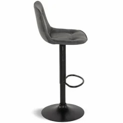 Tabourets réglables en hauteur gris*IDMarket New