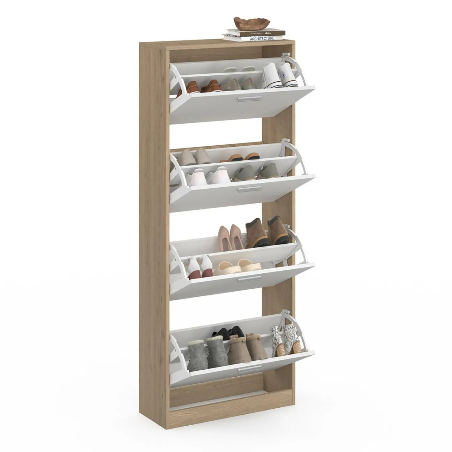 Étagère à chaussures 4 portes*IDMarket Clearance