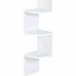 Étagère murale d’angle 5 niveaux blanche*IDMarket Clearance