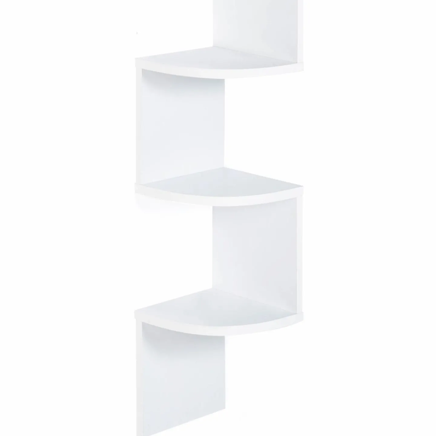 Étagère murale d’angle 5 niveaux blanche*IDMarket Clearance