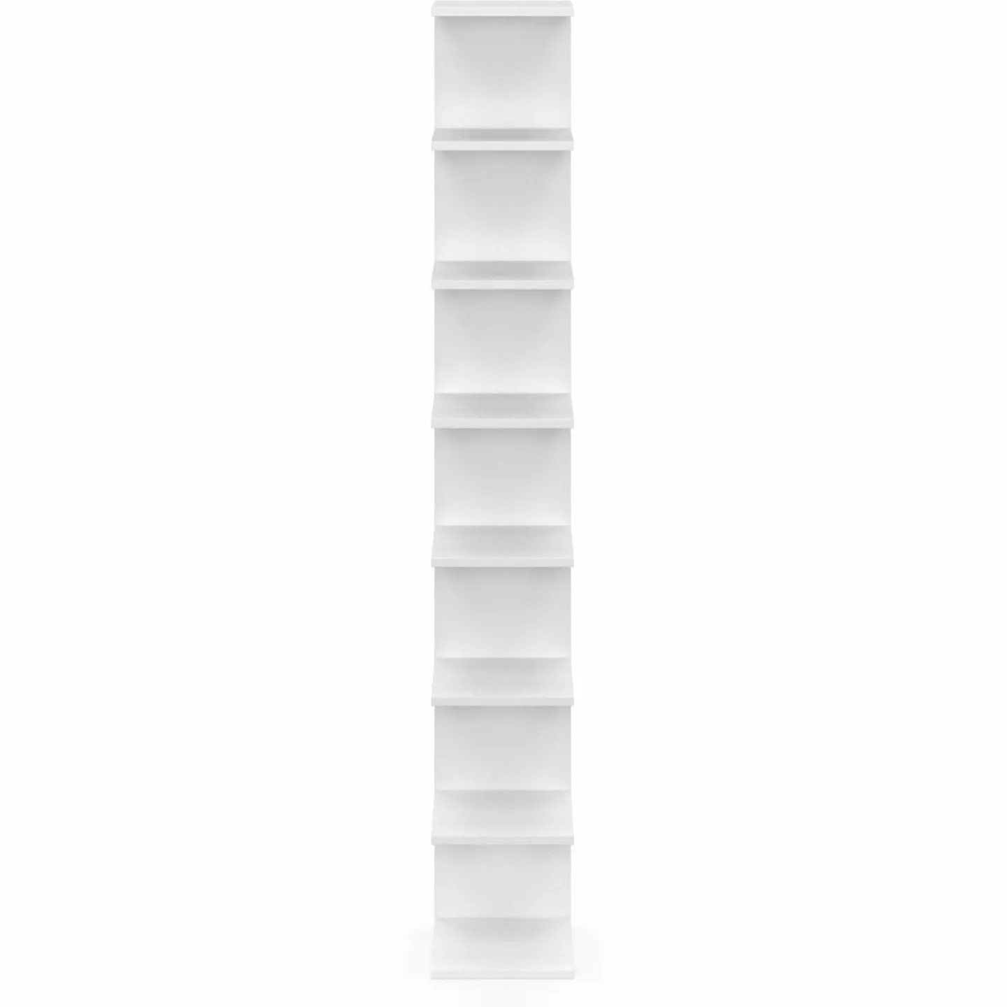 Étagère murale suspendue double position blanche 190 cm*IDMarket Discount