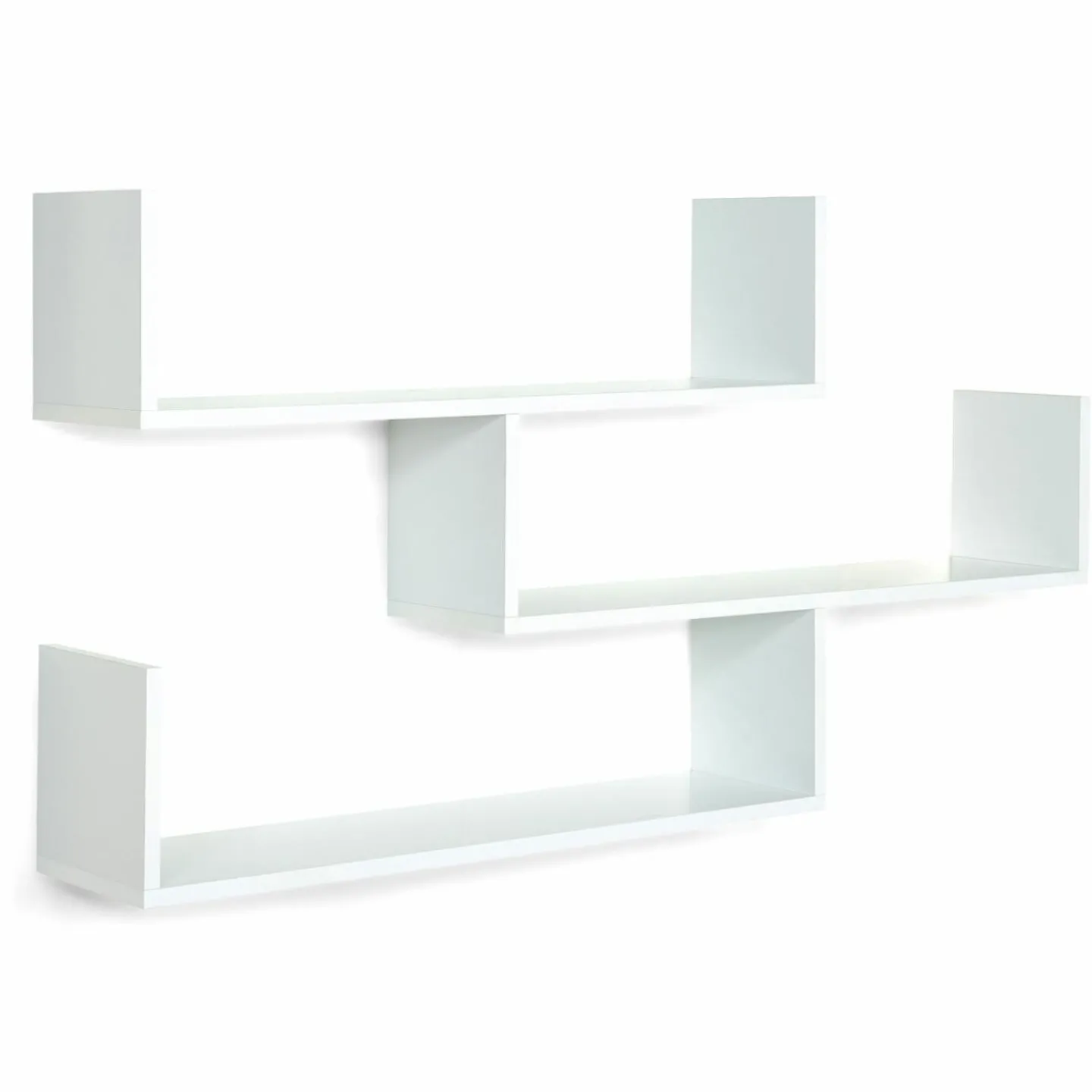 Étagères suspendues 3 niveaux blanches*IDMarket Clearance